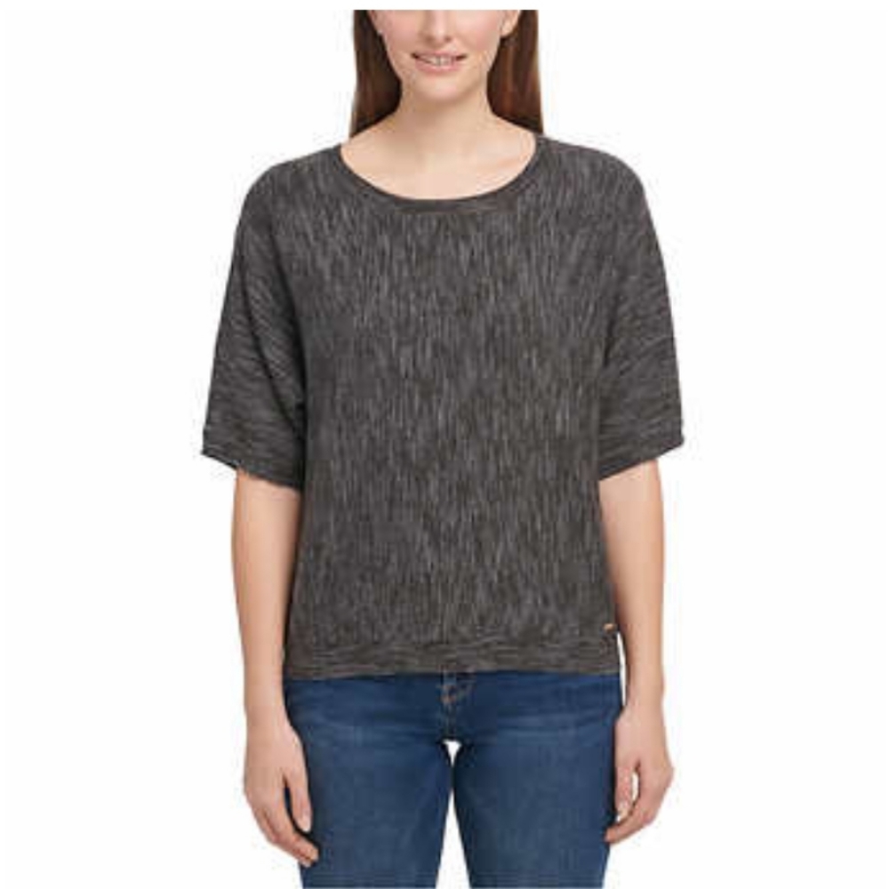 DKNY Jeans Marled Knit Top